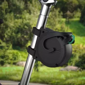 Retractable Bicycle Tow Rope Bike Towing System Rope Portable Bicycle Pull Traction Strap Bike Trailer Rope Cycling Accessories чёрный