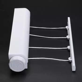 Retractable Clothesline 4/5-Line Clothes Drying Rack Portable Laundry Dryer For Indoor And Outdoor Use One Size