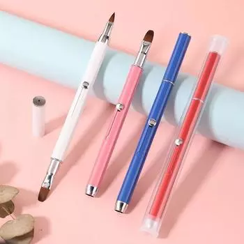 Retractable Lipstick Brush Creative Lip Liner Brush Make Up Tools Double-headed Lip Brush Women 02