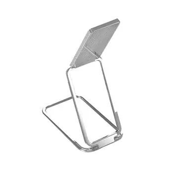 Retractable Magnetic Phone Ring Holder 360° Rotation Phone Holder серебряный