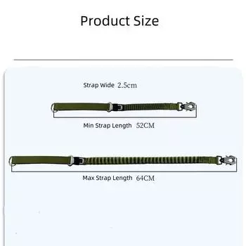 Retractable Pet Dog Car Seat Belt Secure Your Dog While Traveling Adjustable Seatbelt Harness Leash Essential Car Travel Supply чёрный