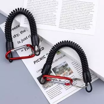 Выдвижная пружина эластичный трос крюк безопасности снаряжение брелок карабин инструмент 1Pc