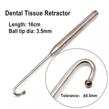 Ретрактор для щек для зубных имплантатов Ретрактор для стоматологических хирургических тканей Ретракторы с шариковым наконечником Ретрактор с одним зубцом Автоклавируемый 1 piece
