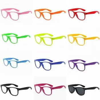 Ретро 2140 плоское зеркало, макарон красочные подарочные очки материал ПК рекламные очки gray sheet