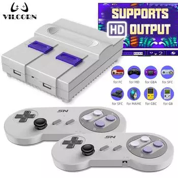 Ретро 4K ТВ игровые приставки для SEGA SNES GBA GB Dendy Console 6000 Игры Подарки