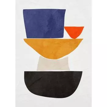 Ретро Абстрактный Простой Геометрический Графический Постер Холст Принты Художественные Картины Дом Гостиная Спальня Настенное Украшение Без Рамки 21cm30cm NoFrame