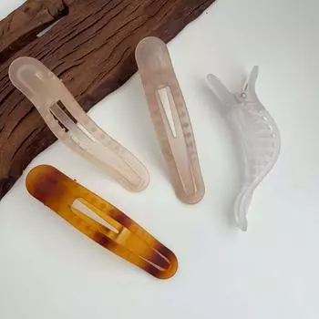 Ретро акриловая дуга матовый простой головной убор женский зажим для волос когти корейский стиль шпильки шампанского