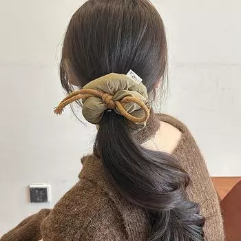 Ретро элегантный однотонный ободок для волос с кольцом для кишечника эластичные резинки для волос женские аксессуары для волос для девочек тёмно-синий