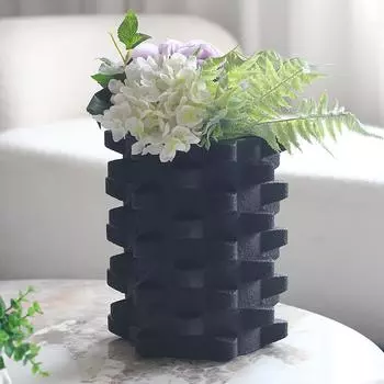 Ретро-арт, шестерня, цветочная композиция, простая модель дома, входная комната, настольная ваза, украшение, современный орнамент