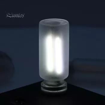 Ретро автомобильная лампа светодиодная атмосферная лампа мини-размер сенсорное управление USB автомобильный интерфейс ночник мини-светильник салона автомобиля белый