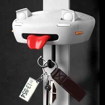Ретро автомобильный держатель для ключей, легко устанавливаемый на стену, автомобильный держатель для ключей, вешалка для ключей, аксессуары для комнаты Without Light белый