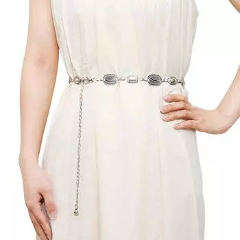 Ретро аксессуары с цепочкой на талию, металлический пояс-цепочка, женская универсальная подходящая юбка, брюки, тонкий пояс золотой