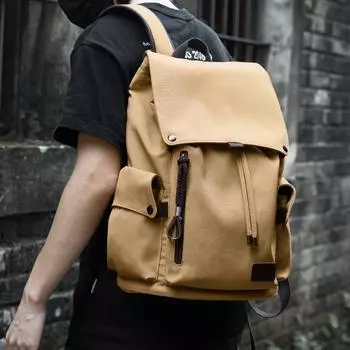 Retro Backpack, Men s Large-capacity Backpack, High School and College Student Schoolbag, Computer Bag, Men s Bag