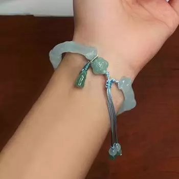 Ретро бамбуковый браслет-лотос, креативный дизайн, плетение, регулируемый женский браслет, ювелирные изделия, подарок