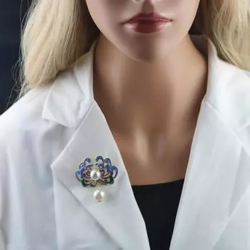 Ретро барокко жемчуг благоприятные облака броши для женщин костюм пальто ювелирные изделия вечерние аксессуары подарок