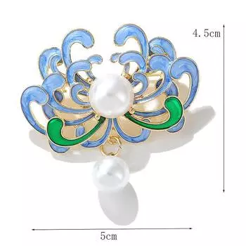 Ретро барокко жемчуг благоприятные облака броши для женщин костюм пальто ювелирные изделия вечерние аксессуары подарок
