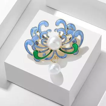 Ретро барокко жемчуг благоприятные облака броши для женщин костюм пальто ювелирные изделия вечерние аксессуары подарок 1pc