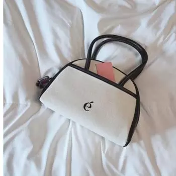 Ретро белая сумка-кошелек женская новая ручка повседневная полумесяц боулинг сумка женская винтажная сумка Харадзюку эстетика