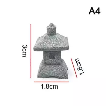 Ретро беседка китайские фонарики мини пагода модель украшения камень миниатюрная статуя песчаник аксессуары для дома