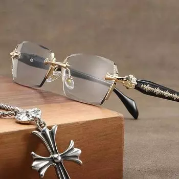 Ретро безрамные ультра легкие очки для чтения для женщин и мужчин, блокирующие синий свет, компьютерные очки для пресбиопии +1,0..+4,0 +1