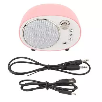 Ретро Bluetooth-динамик с несколькими режимами воспроизведения, перезаряжаемый портативный беспроводной динамик для настольного компьютера и дома