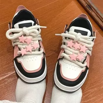 Retro board shoes women s new autumn breathable student sports and leisure shoes burst into stars niche original shoes 36