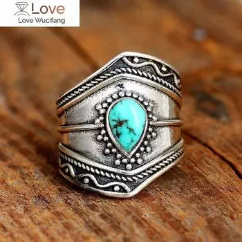 Ретро Богемия неправильной формы кольцо мода личность ювелирные изделия мужчины и женщины абзац аксессуары 9
