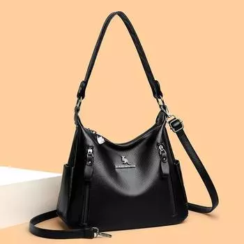 Ретро Большая вместимость Новая модная и универсальная сумка через плечо для мам среднего возраста Сумка через плечо через плечо