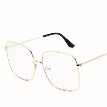 Ретро большие квадратные солнцезащитные очки женские винтажные оттенки прогрессивные металлические цветные солнцезащитные очки для женщин модельер Lunette