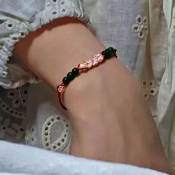 Ретро-браслет из бисера и монет, плетеный, с регулировкой натяжения, с цветком, на руку, с веревкой, для дам, для праздников, вечеринок, подарков