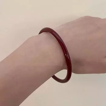 Ретро-браслет из киновари, простой темпераментный женский звенящий браслет, ювелирные изделия, подарки на вечеринку