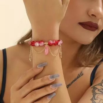 Ретро браслет с кисточками из бисера, подвеска в виде лисы, изысканный браслет из бижутерии, женская качественная бижутерия, подарки