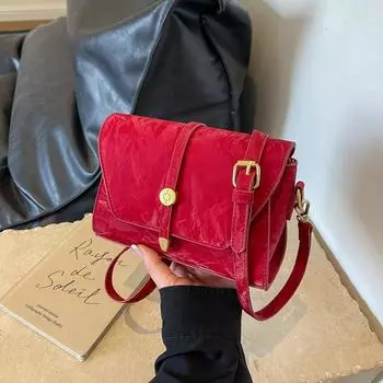 Ретро бренды женские сумки дамская мода роскошные сумки через плечо высокое качество однотонный цвет искусственная кожа женская сумка с клапаном через плечо