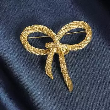 Ретро-брошь-бант в стиле суда, нишевый дизайн, корсаж, универсальный, не пропускающий свет, булавка, пальто, свитер, аксессуары