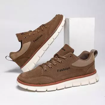 Retro Brown Men s Casual Shoes Fashion Comfortable Suede Sneakers Men Original Lightweight Men s Autumn Sneakers tenis hombres 39