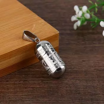 Ретро буддийское шестизначное ожерелье с мантрой, кулон для мужчин, кулон в этническом стиле, ожерелье, мемориальные счастливые украшения as the picture