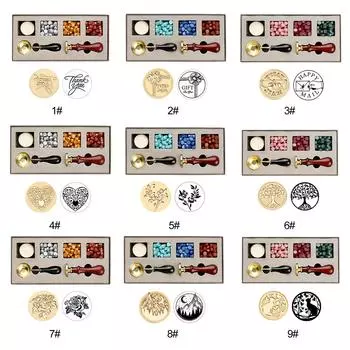 Ретро буквы сургучная печать набор штампов ручной работы DIY конверт печать праздничный подарок 5