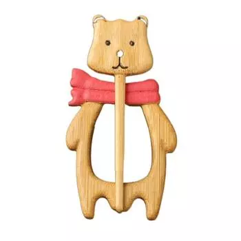 Retro Cartoon Sweater Clips Creative Panda Sweater Buckle Exquisite Animal Pattern Breastpin Women Bear