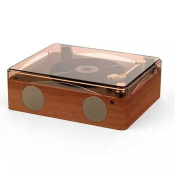 Ретро CD-плеер Многофункциональный музыкальный проигрыватель Перезаряжаемые домашние колонки с дистанционным управлением громкостью белый