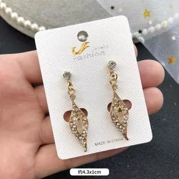 Retro celebrity temperament crystal diamond stud earrings, women s dinner party luxury super flash fringed earrings simple gemstone earrings