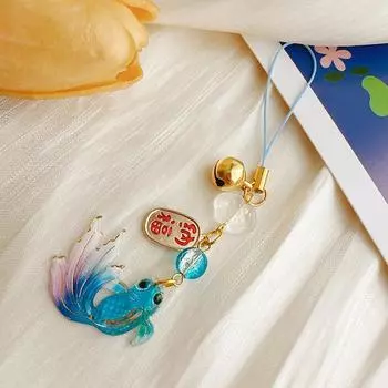 Ретро-цепочка для мобильного телефона с колокольчиком «Удача», подвеска на шнурок для телефона, кошелек, сумка для наушников, подвесные украшения