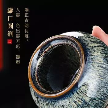 Ретро-чайник с возможностью смены печи, герметичный мини-чайник с крышкой, удобный и изысканный герметичный чайник небольшой емкости с крышкой для хранения чая синий