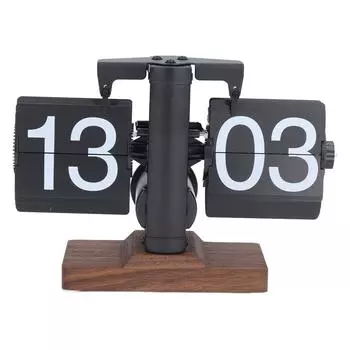 Ретро-часы с откидной крышкой, стильный минималистский стиль, небольшой баланс, 24 часа, автоматические перелистывающие страницы