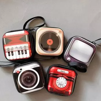 Ретро чувства, креативный кошелек для монет, сумка для хранения наушников, сумка для ТВ-ленты, сумка для монет, коробка для хранения, кошелек, детская коробка для наушников