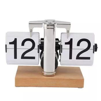 Ретро цифровые перекидные часы перекидные настольные часы механические на батарейках домашний офис декор 24 часа