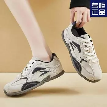 Retro color matching German training shoes women s 2024 autumn new flat-soled Forrest Gump shoes women s versatile sports and leisure board shoe 35 хаки