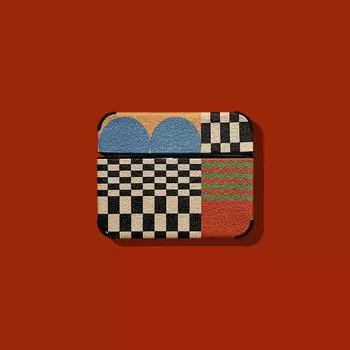 Retro Colored Mosaic Applicable Airpods3 Protective Case Apple 2 Generation Bluetooth Three Generation Pro Earphone Case Creative Female AirPods1/2 Cortex-Retro Patchwork
