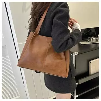 Сумка через плечо в стиле ретро с широкой текстурой, большая вместимость, дизайнерская сумка на плечо класса люкс, новая