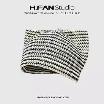 Ретро-цвета, полосатые вязаные шапки-бини, летние тонкие дышащие милые кошачьи ушки, универсальные женские шапки-пуловеры Y2k 56-58cm