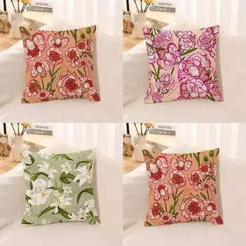 Ретро цветок наволочка диван подушка бытовой чехол кровать подушка автомобиль осень аниме 40x40cm
